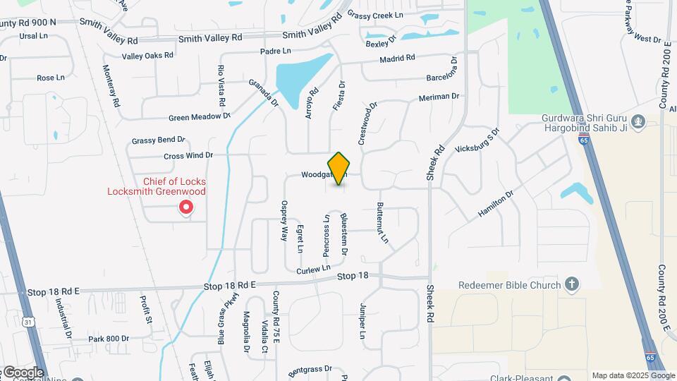 1292 Birchwood Way Map and Location Details