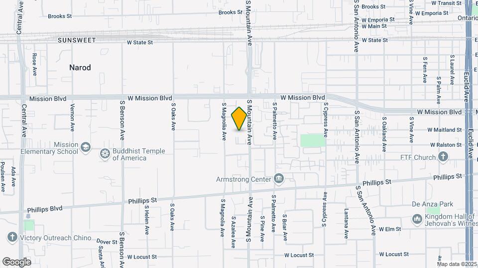 918 S Mountain Ave, Unit C Map and Location Details