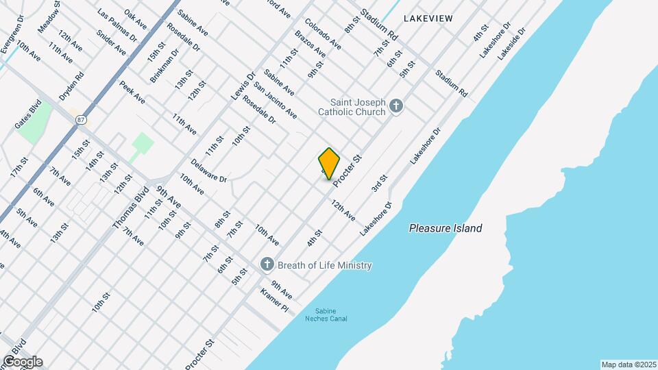4015 Procter St Map and Location Details