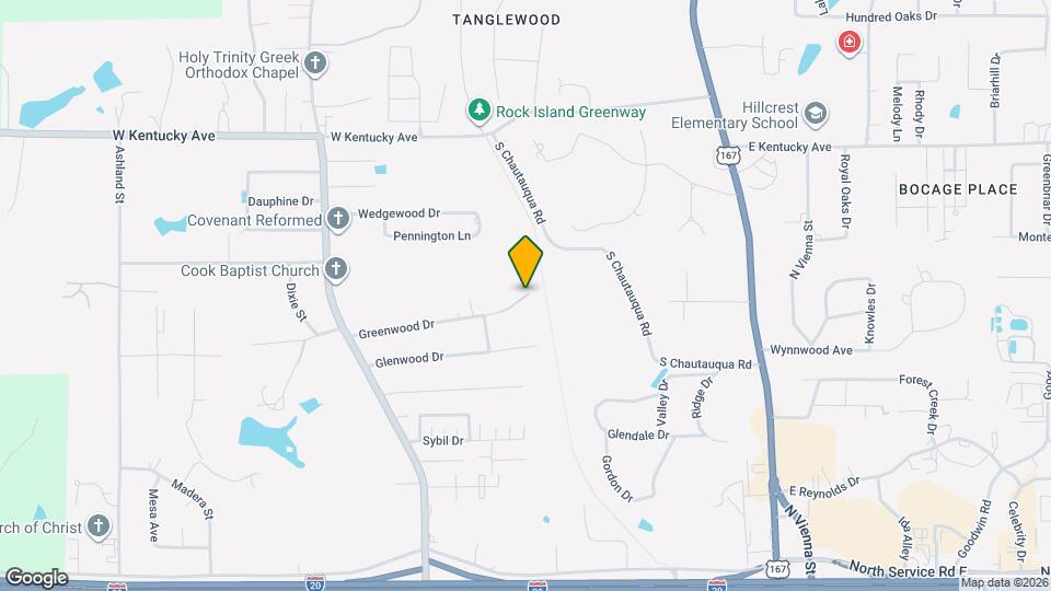 808 Greenwood Dr Map and Location Details