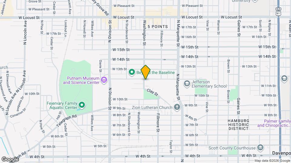 1455 W 12th St Map and Location Details