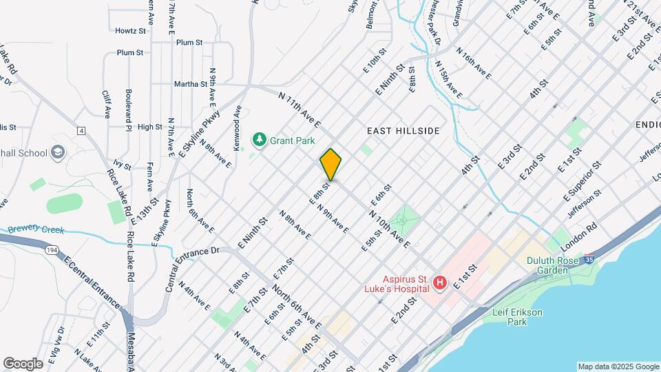 926 E 8th St Map and Location Details