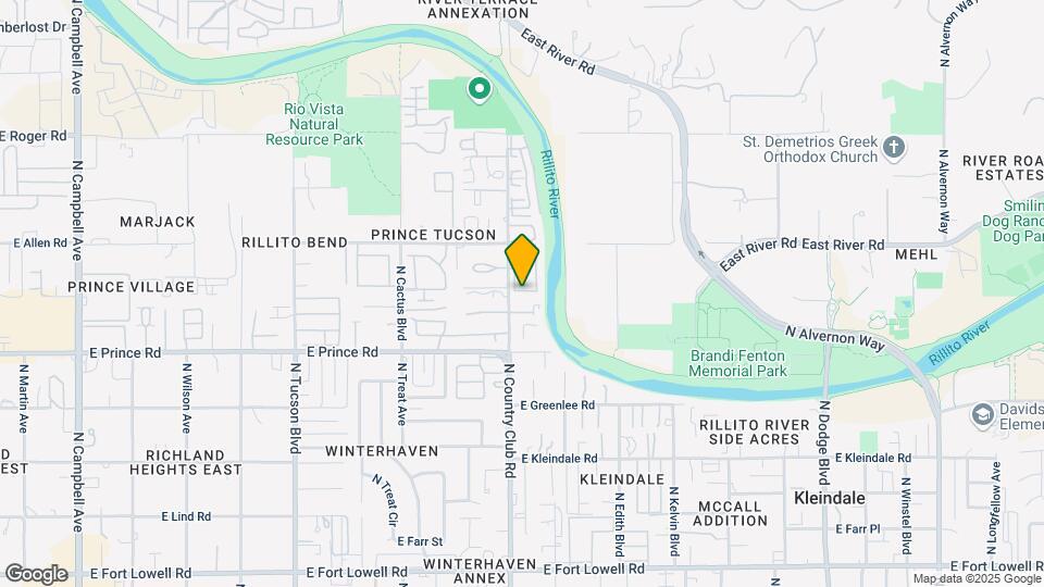 3708 N Country Club Rd Map and Location Details