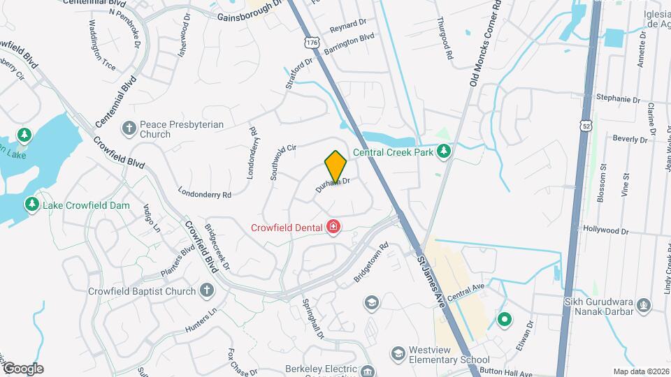 106 Durham Dr Map and Location Details