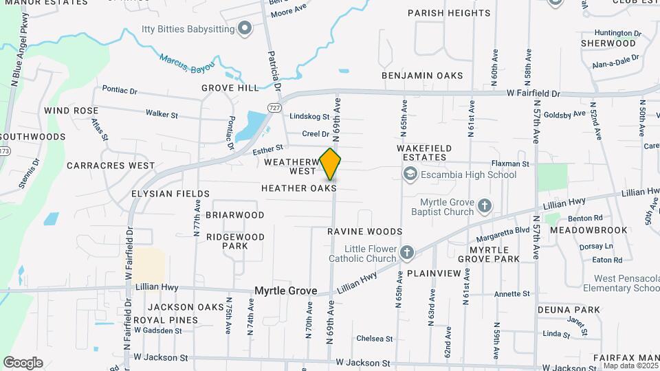 6910 Heather Oaks Dr Map and Location Details