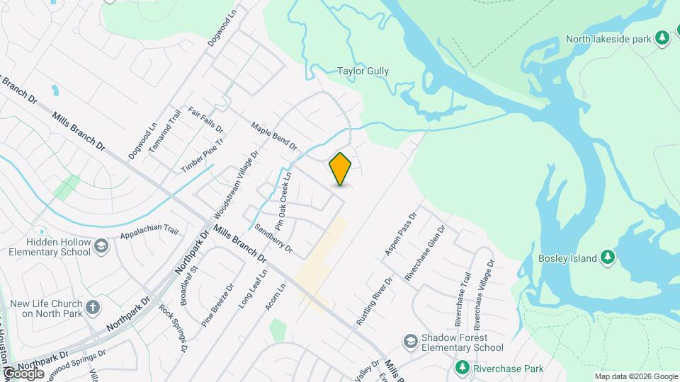 2706 Woodspring Forest Dr Map and Location Details