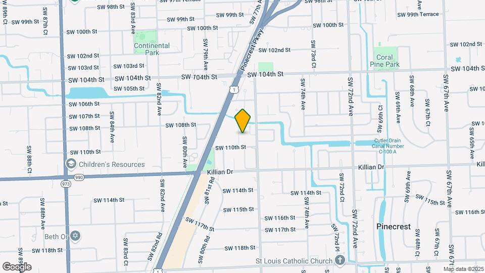 10901 SW 78th Ave Map and Location Details