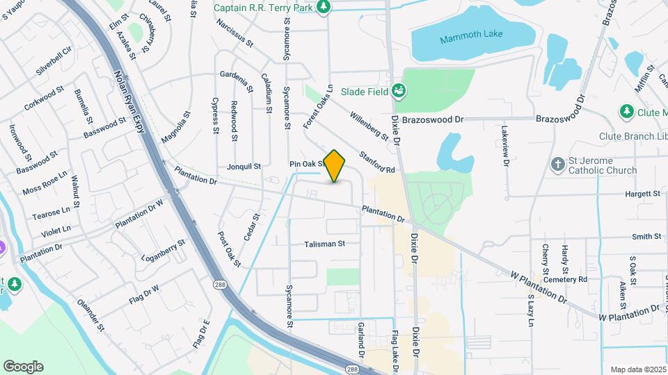 212 N Shady Oaks St Map and Location Details