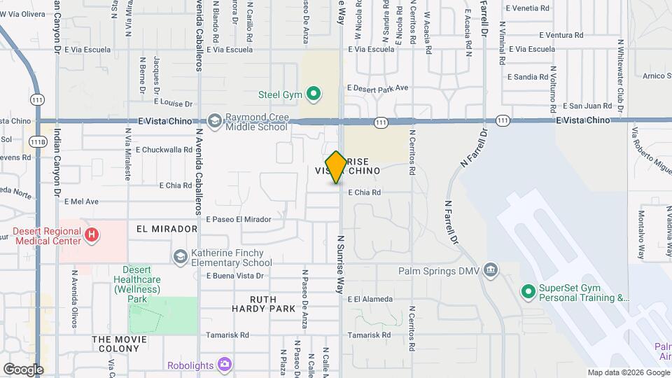 1411 N Sunrise Way Map and Location Details