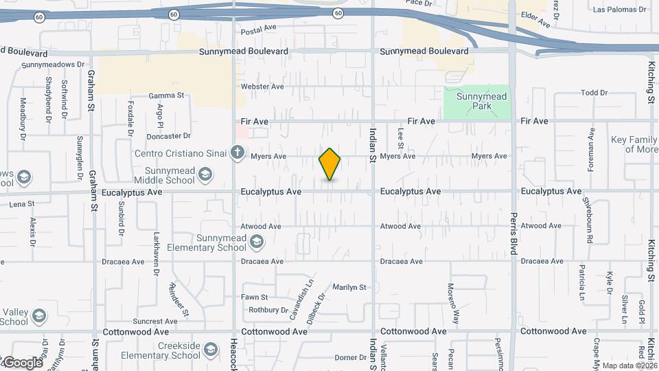 24344 Eucalyptus Ave Map and Location Details