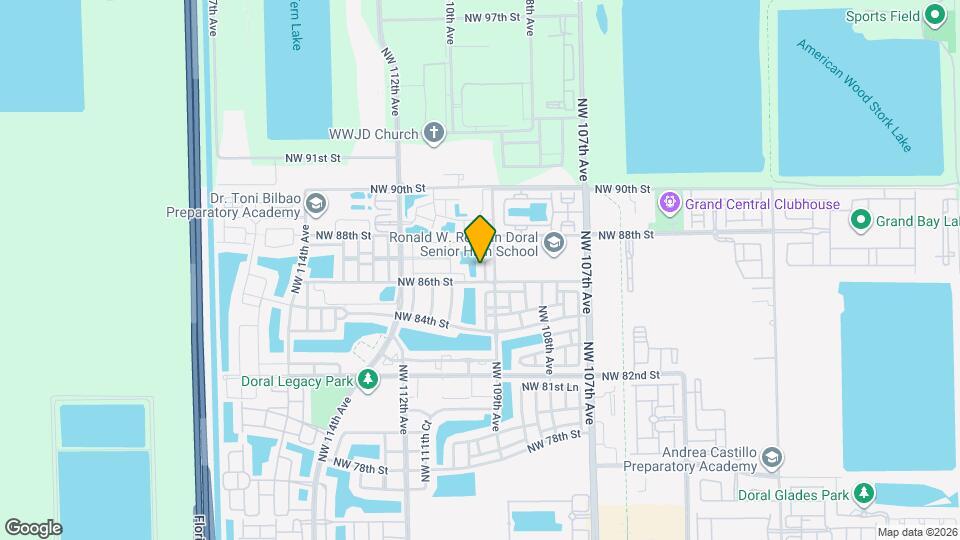 8666 NW 109th Ct Map and Location Details
