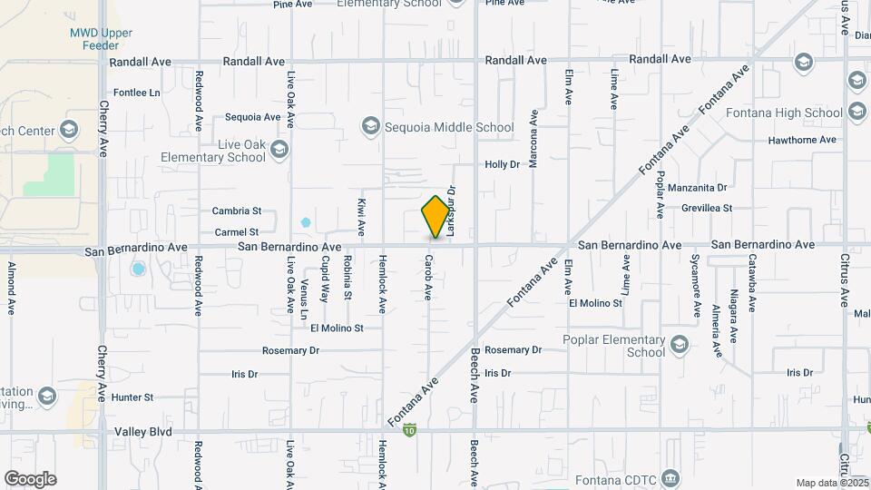 15214 San Bernardino Ave Map and Location Details
