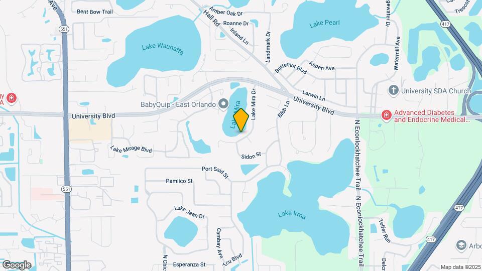 3966 Lake Mira Dr Map and Location Details