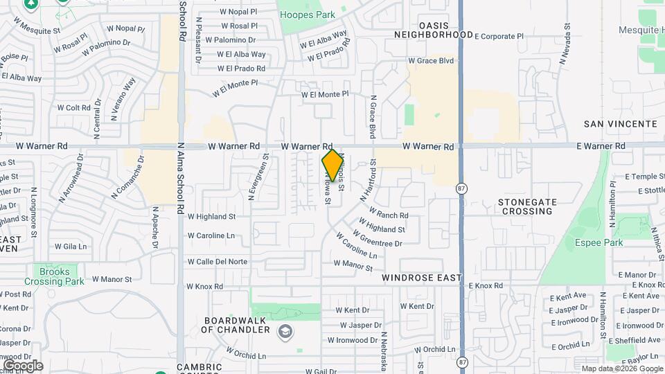 1949 N Iowa St Map and Location Details