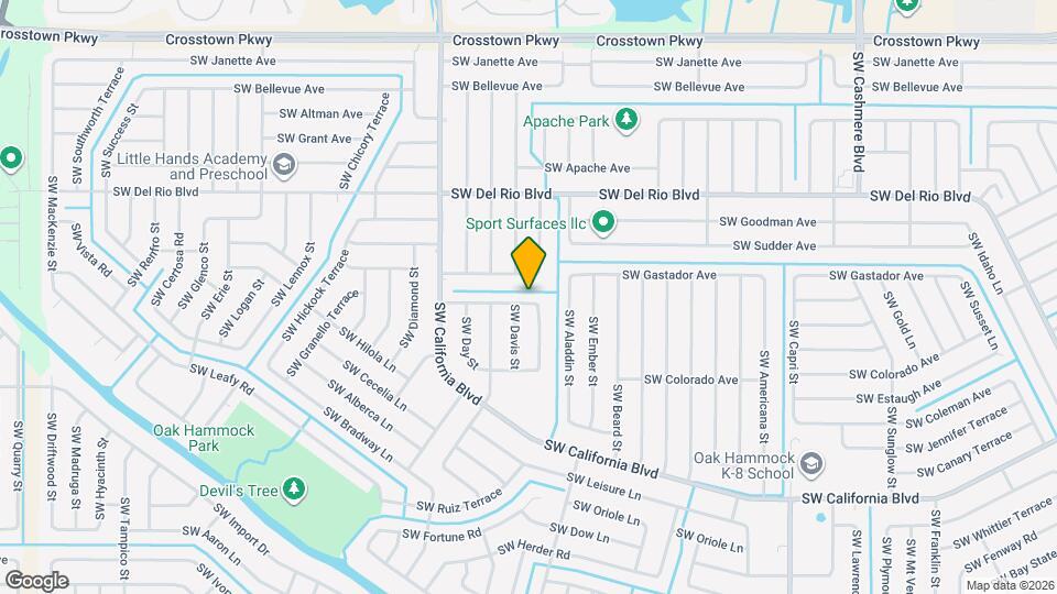 1613 SW Carillo Ave Mapa y Detalles de la Ubicación
