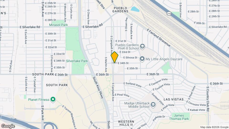 2527 S Campbell Ave Map and Location Details