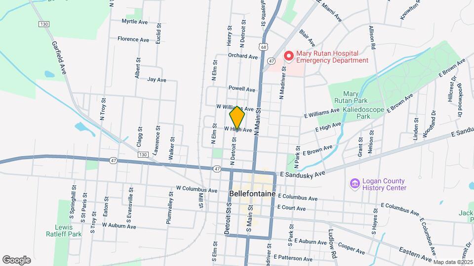 324 N Detroit St Map and Location Details