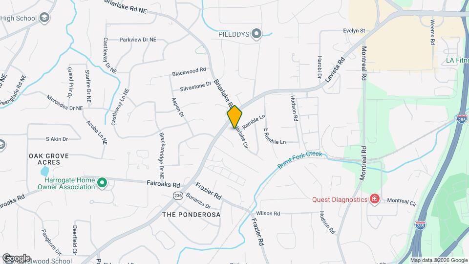 1870 Briarlake Cir Mapa y Detalles de la Ubicación