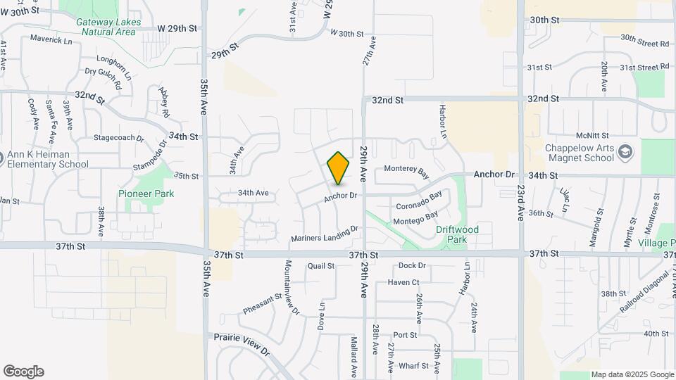 2921 Anchor Dr Map and Location Details