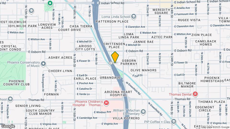 1923 E Monterey Way Map and Location Details