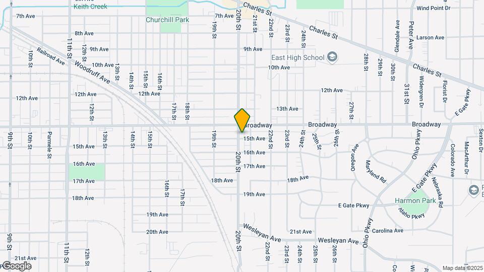 1518 20th St Map and Location Details
