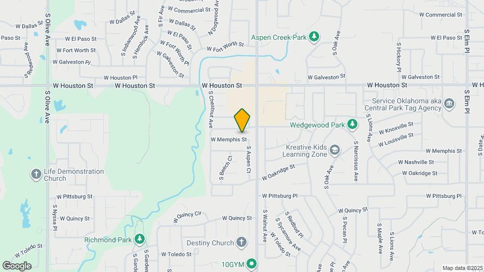 2208 W Memphis St Map and Location Details