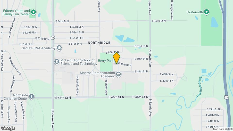 4824 N Xanthus Ave Map and Location Details