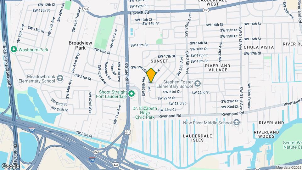 2080 SW 37th Terrace Map and Location Details