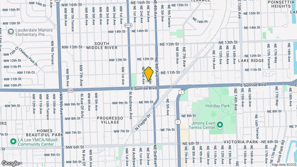 1013 NE 3rd Ave Map and Location Details