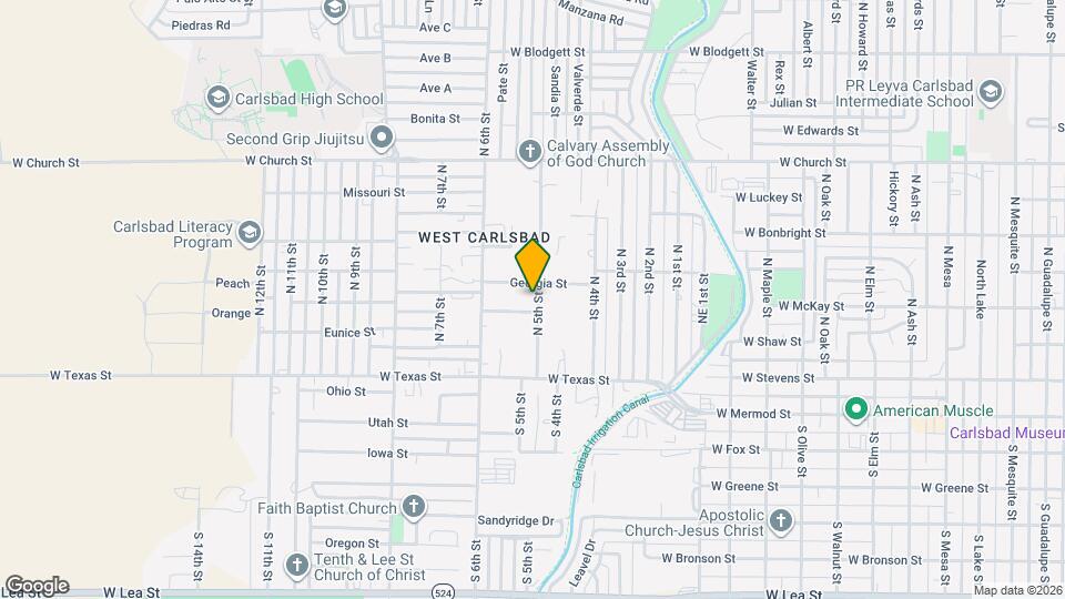 305 N 5th St Map and Location Details