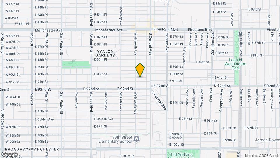 915 E 91st St Map and Location Details