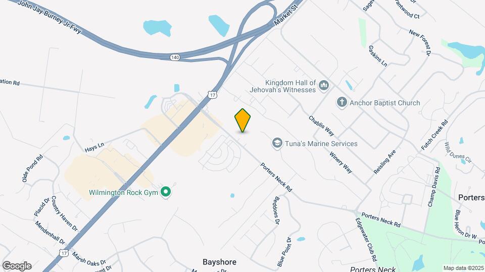 309 Porters Neck Rd Map and Location Details