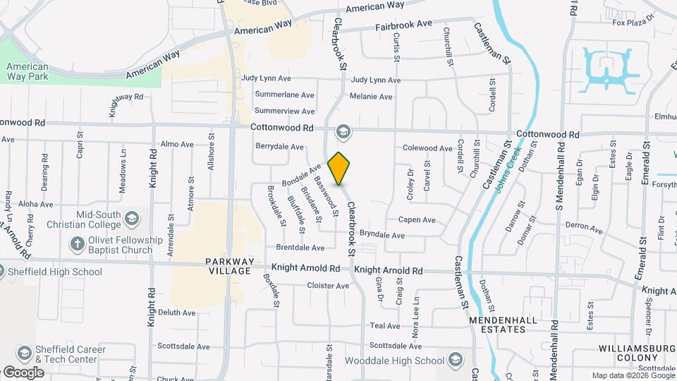 3023 Clearbrook St Map and Location Details