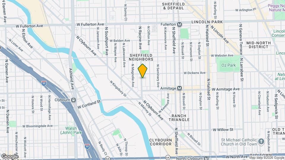 2057 N Racine Ave, Unit 2057 Racine Avenue Unit 2N Map and Location Details