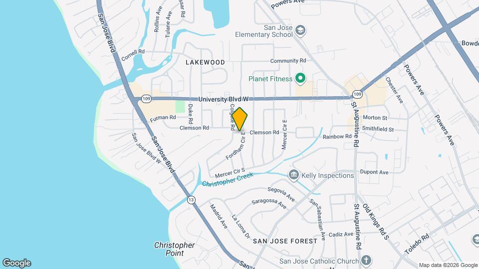 2254 Clemson Rd Mapa y Detalles de la Ubicación