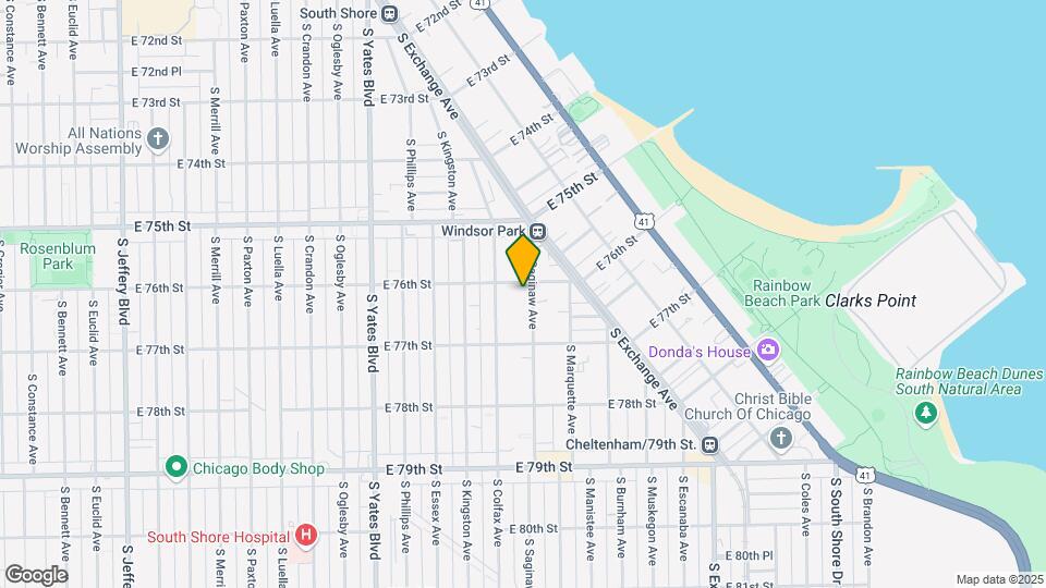7608 S Saginaw Ave Mapa y Detalles de la Ubicación