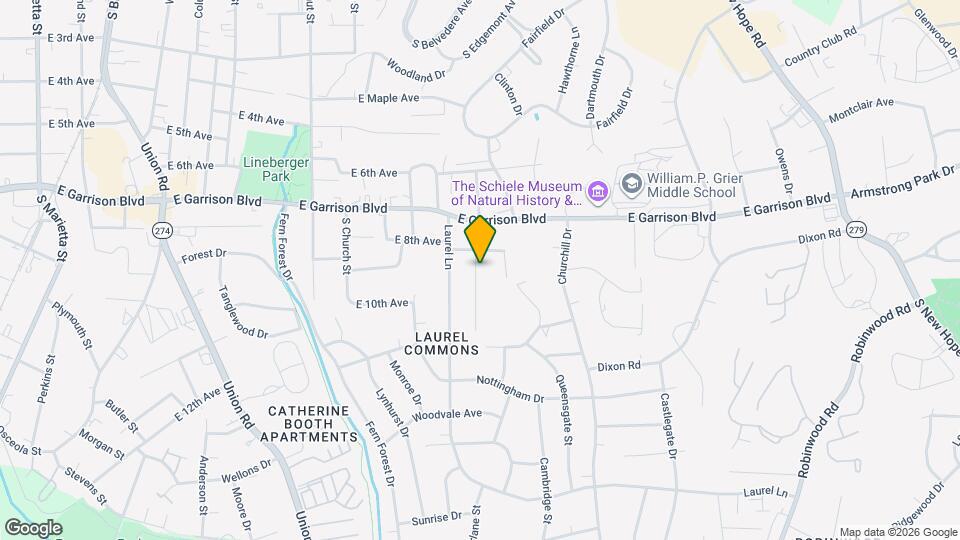 814 Dewey St Map and Location Details