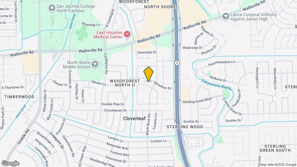 14403 Wandering Wood Dr Map and Location Details