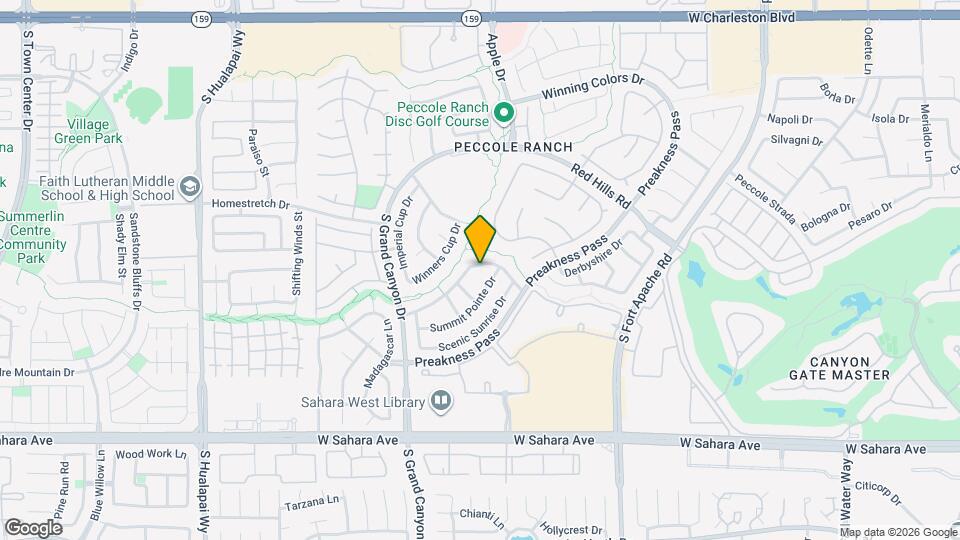 9521 Scenic Sunset Dr Map and Location Details