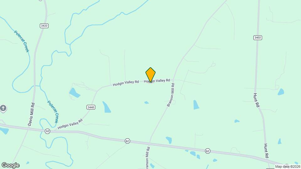 638 Hodgin Valley Rd Map and Location Details