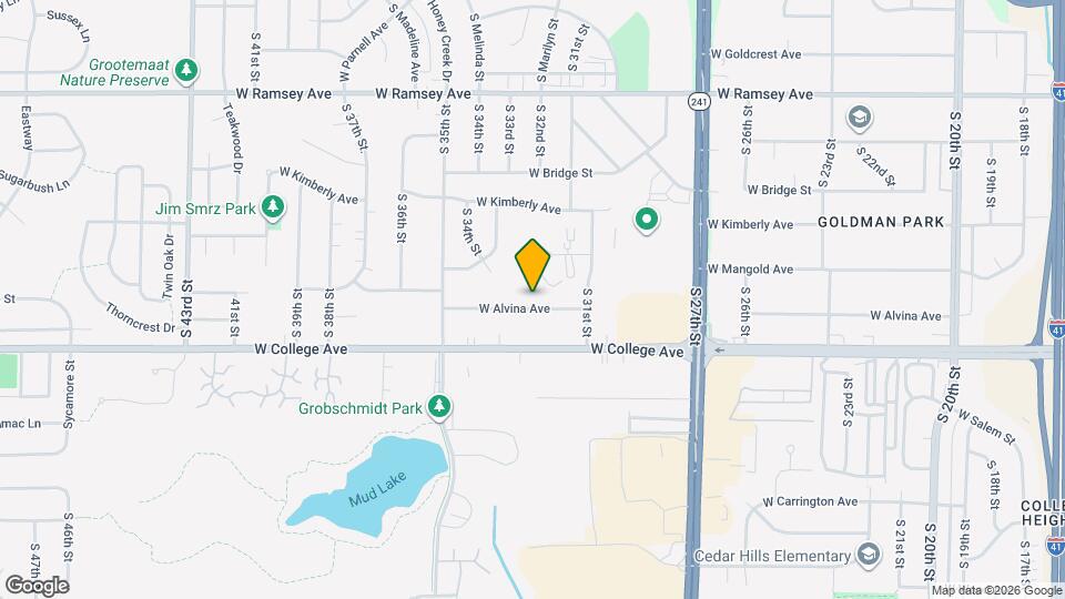 3202 W Alvina Ave Map and Location Details
