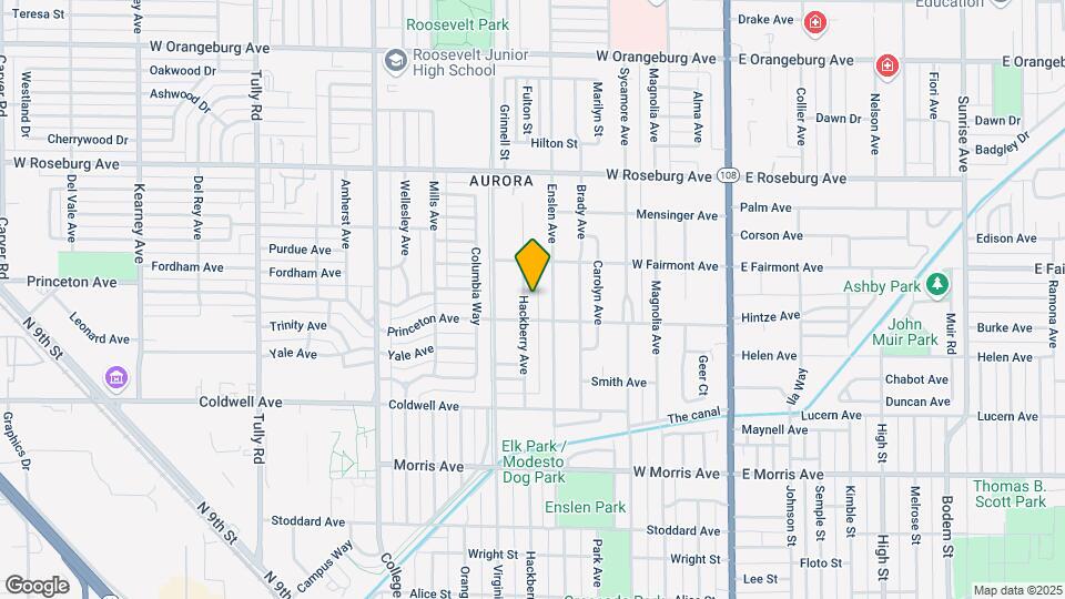 916 Hackberry Ave Map and Location Details