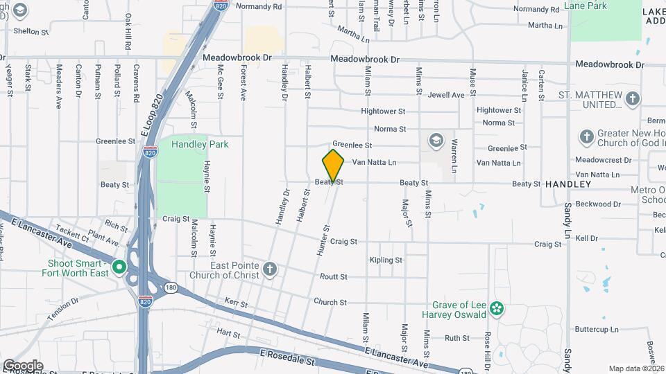 6800 Beaty St Map and Location Details