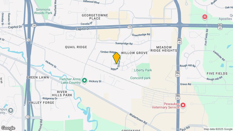 399 Willow Grove Dr Map and Location Details