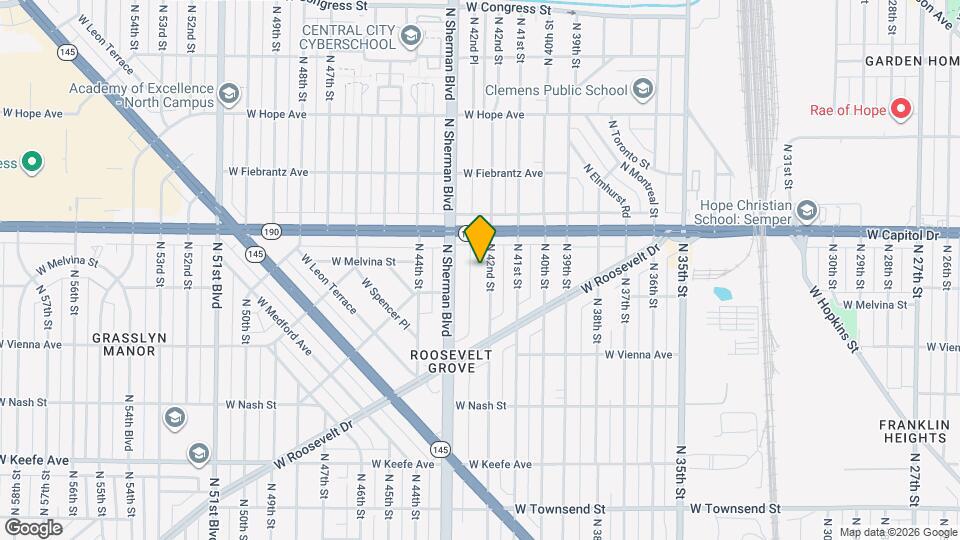 3925 N 42nd St Map and Location Details