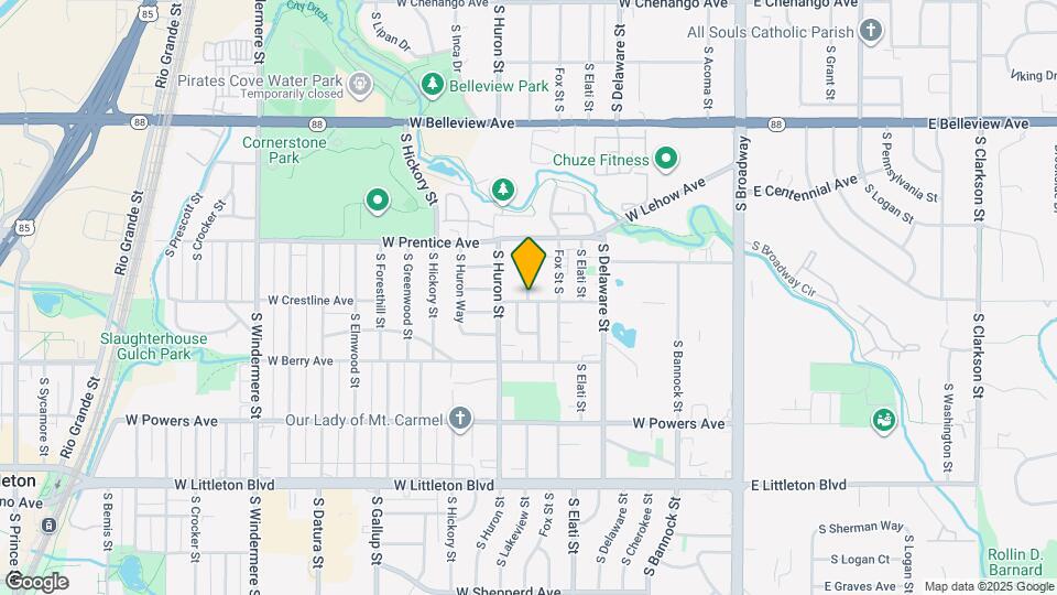 5396 S Lakeview St Map and Location Details