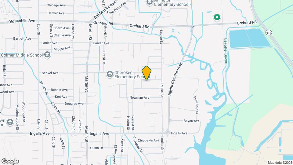 4610 Legare Ave Map and Location Details