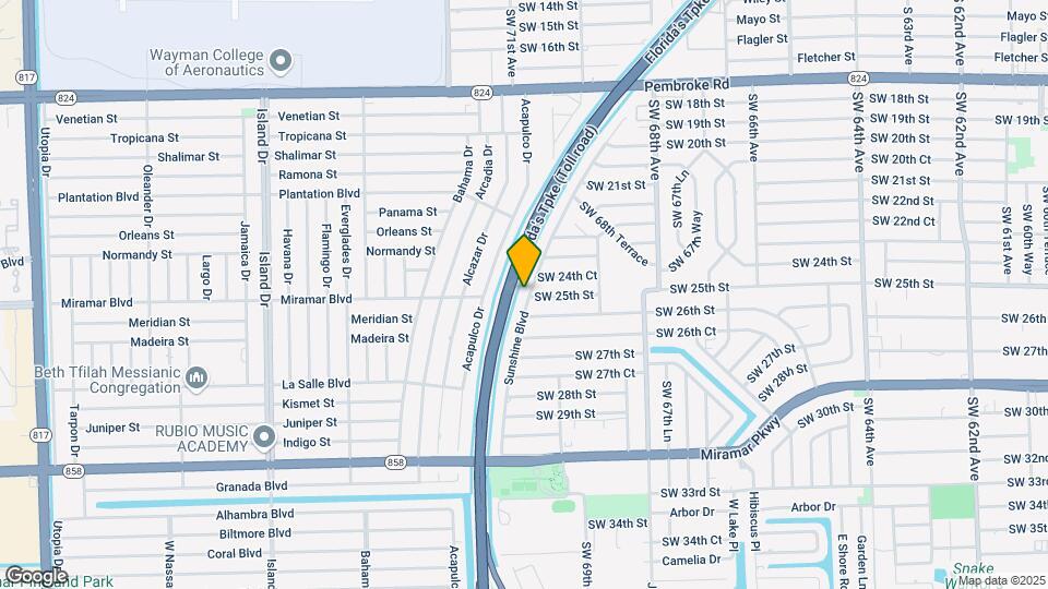 2500 Sunshine Blvd Map and Location Details