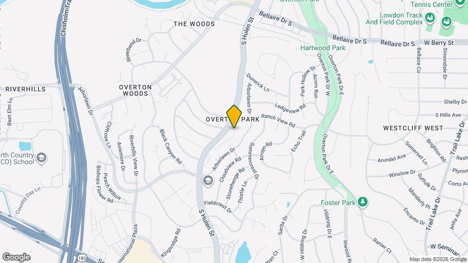 3704 Hulen Park Dr Map and Location Details