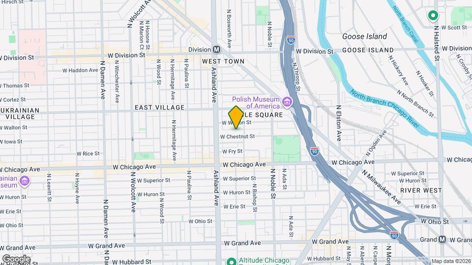 1518 W Chestnut St Map and Location Details